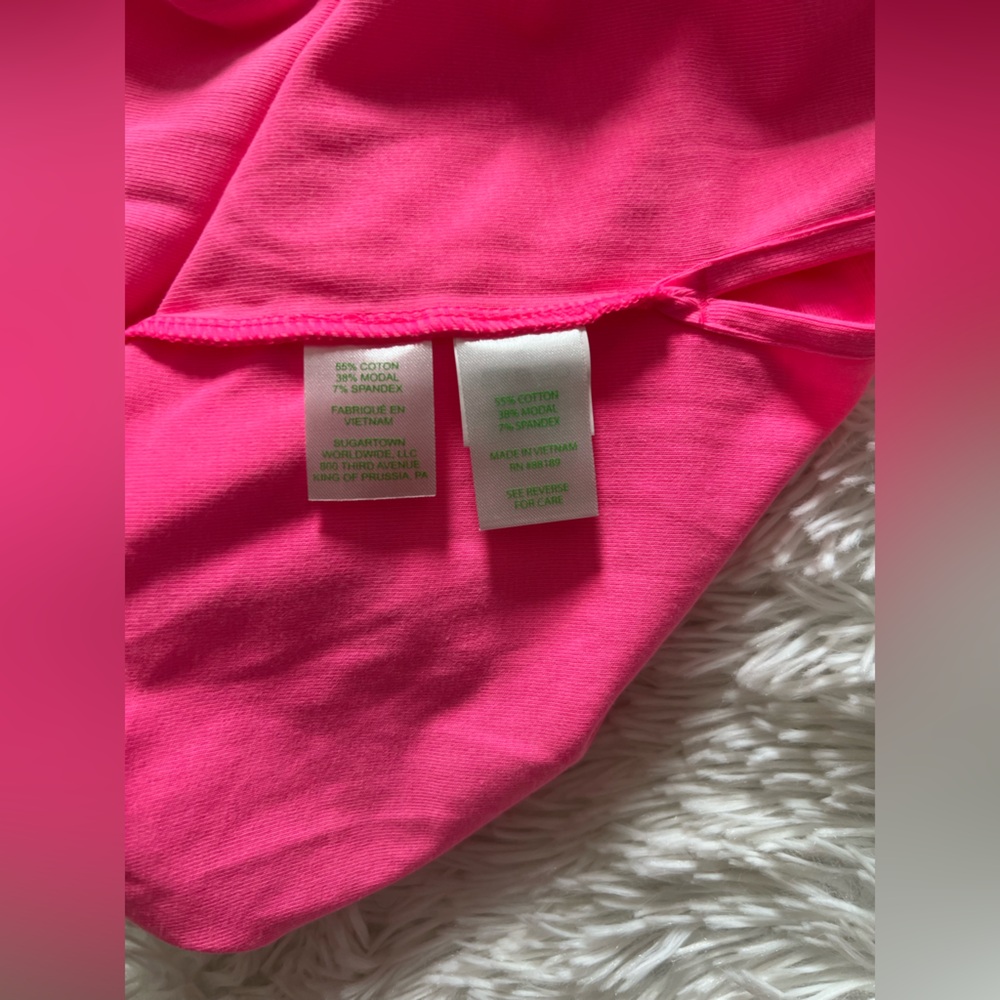 Lilly Pulitzer Bright Pink Long Sleeve Dress - Picture 10 of 11